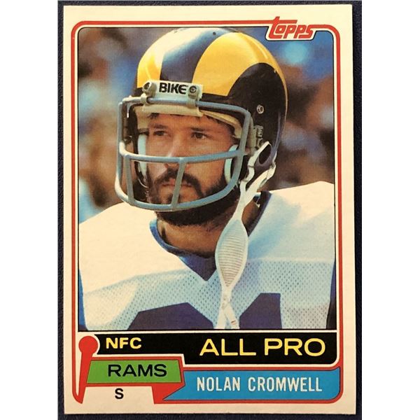 1981 TOPPS NOLAN CROMWELL
