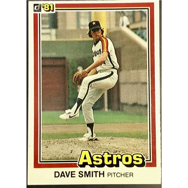 1981 DONRUSS DAVE SMITH ROOKIE CARD