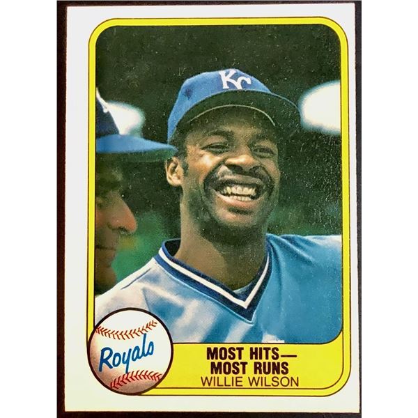 1981 FLEER WILLIE WILSON