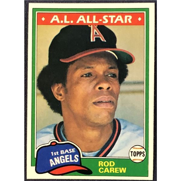 1981 TOPPS ROD CAREW (HOF)