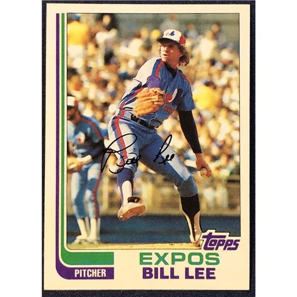 1982 TOPPS BASEBALL BILL LEE