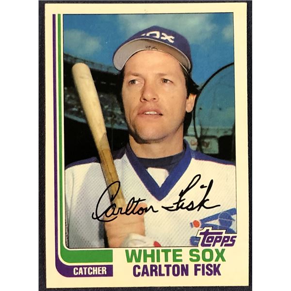 1982 TOPPS BASEBALL CARLTON FISK (HOF)