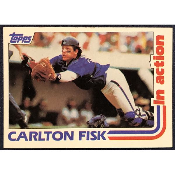 1982 TOPPS BASEBALL CARLTON FISK (HOF)