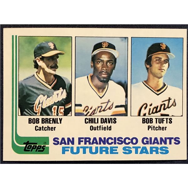 1982 TOPPS BASEBALL CHILI DAVIS ROOKIE CARD