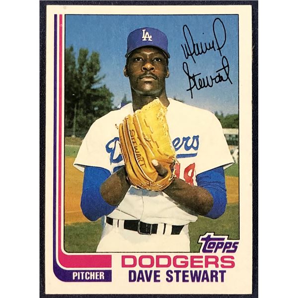 1982 TOPPS BASEBALL DAVE STEWART ROOKIE CARD