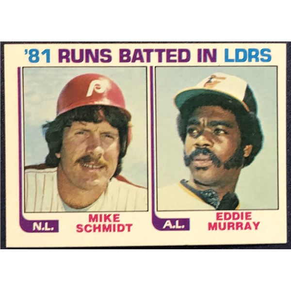 1982 TOPPS BASEBALL EDDIE MURRAY / MIKE SCHMIDT (HOF)