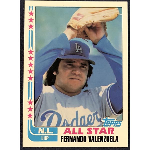 1982 TOPPS BASEBALL FERNANDO VALENZUELA