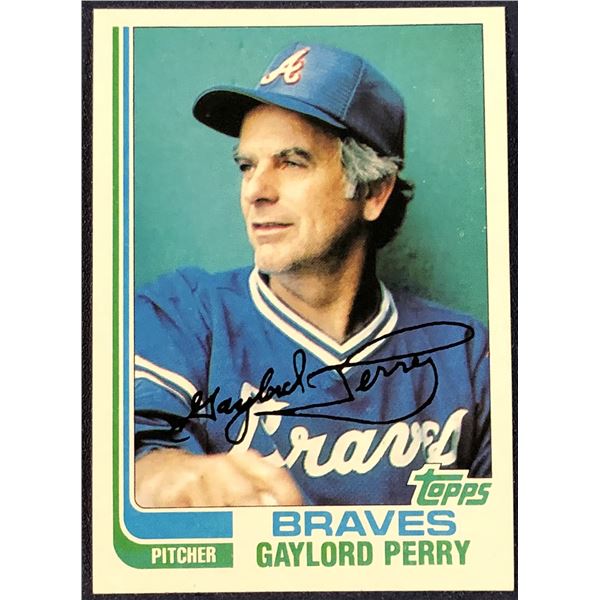1982 TOPPS BASEBALL GAYLORD PERRY (HOF)