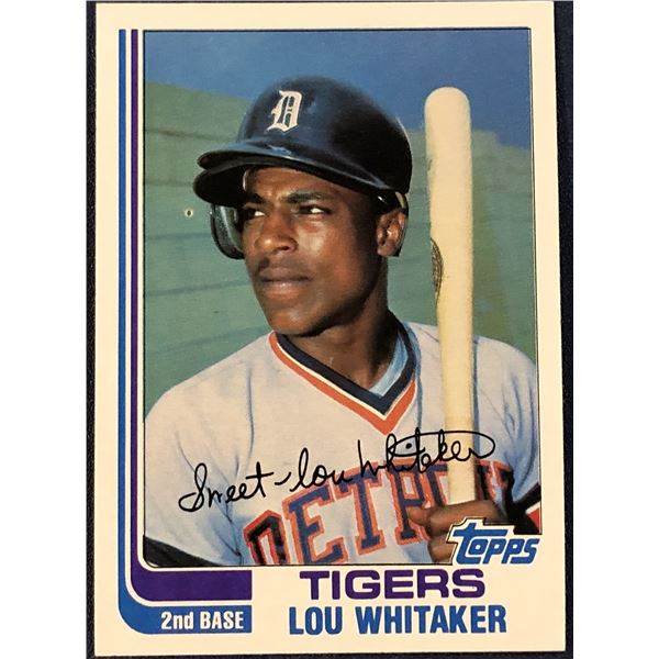 1982 TOPPS BASEBALL LOU WHITAKER