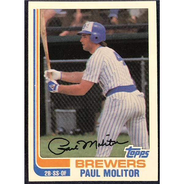 1982 TOPPS BASEBALL PAUL MOLITOR (HOF)
