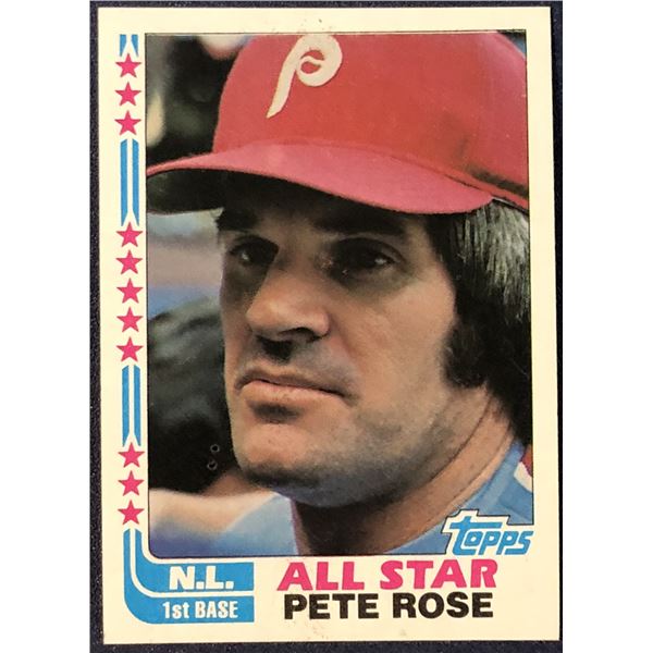 1982 TOPPS BASEBALL PETE ROSE