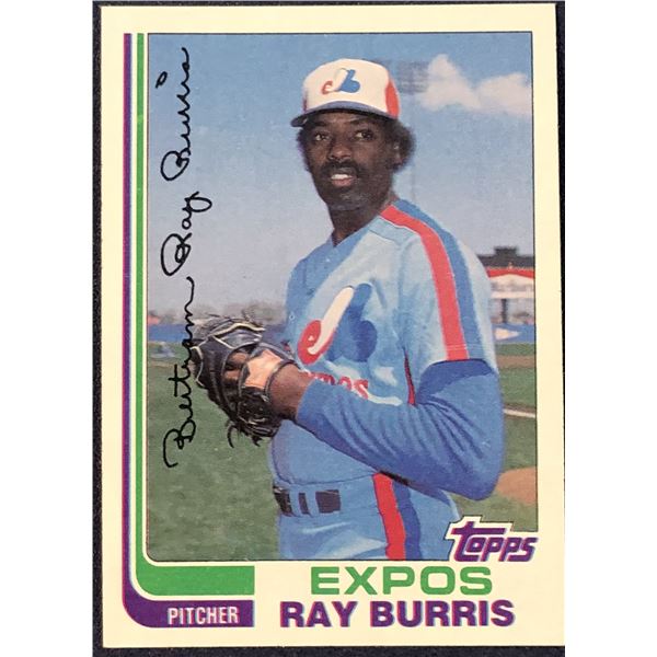 1982 TOPPS BASEBALL RAY BURRIS