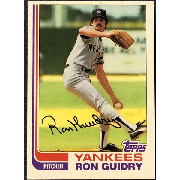 1982 TOPPS BASEBALL RON GUIDRY