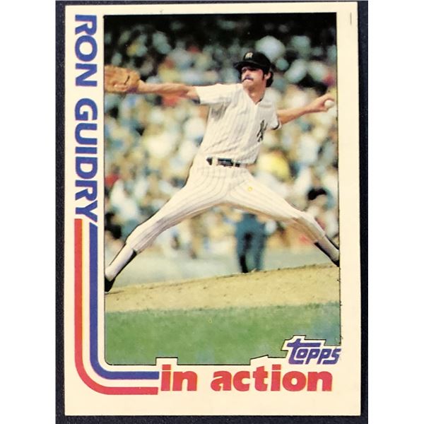 1982 TOPPS BASEBALL RON GUIDRY