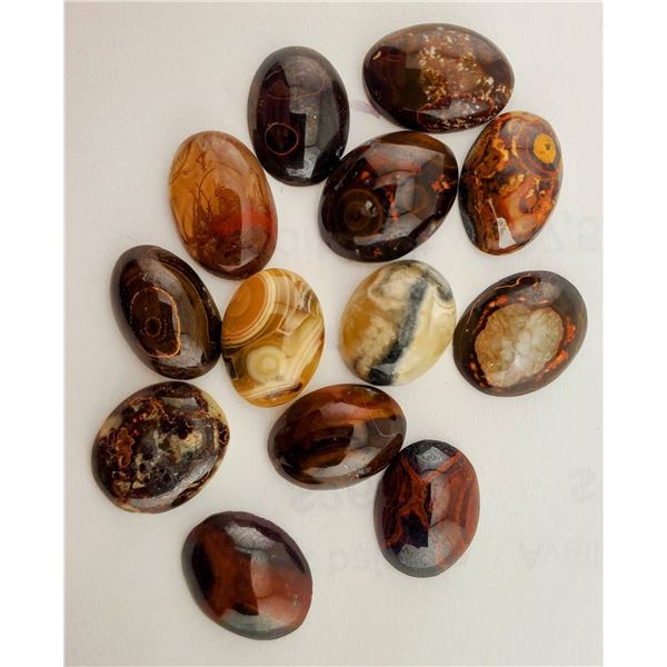 Chalcedony Parcel (51.2 ct total, 12×10 mm to 13×10 mm)