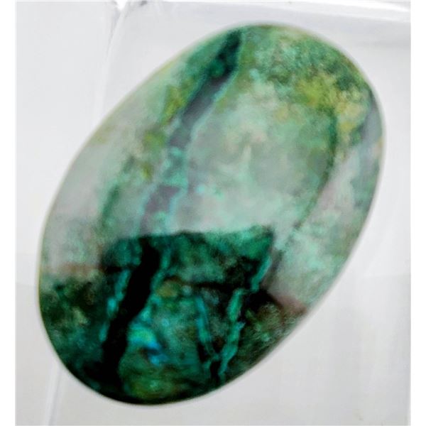 Chrysocolla (63.6 ct, 40×27 mm)