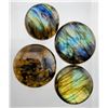 Image 1 : Canadian Labradorite Parcel (17.20 ct total, 17–20 mm)