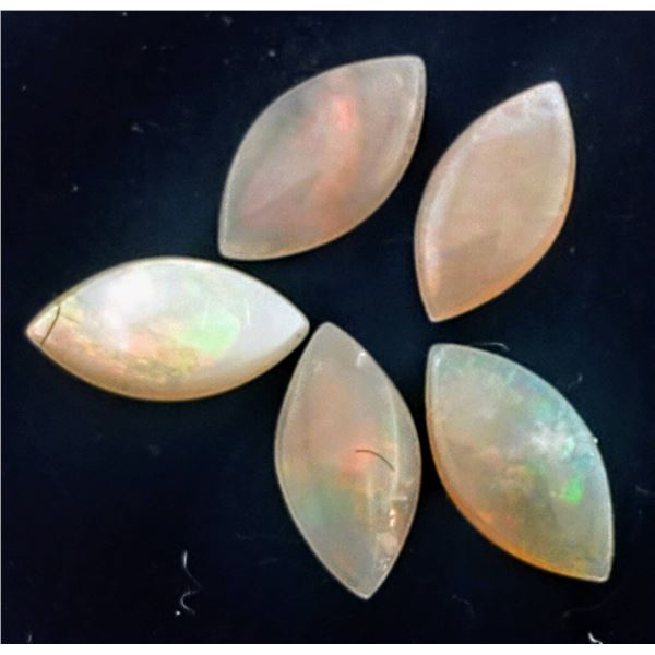 Lightning Ridge Opal Parcel (0.60 ct total, 6×4 mm)