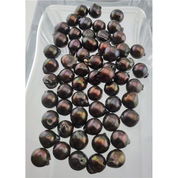 French Dyed Black Cultured Pearl Parcel (223.2 ct total, 8 mm)