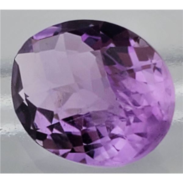 Faceted Oval Amethyst (8.65 ct, 16×12 mm)