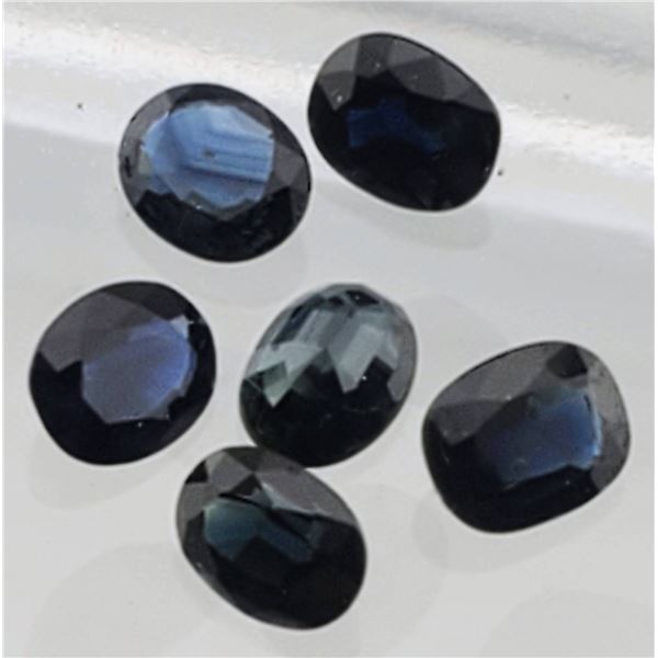 Dark Blue Sapphire Suite (2.75 ct total, 5×4 mm)