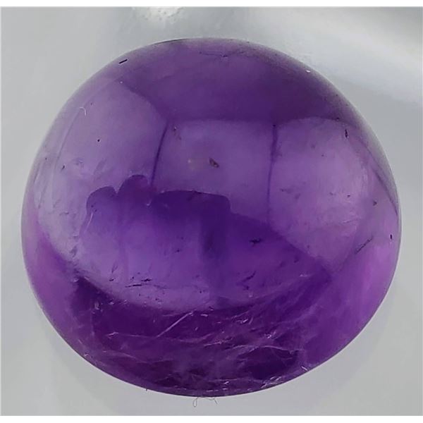Round Amethyst Cabochon (10.9 ct, 14 mm)