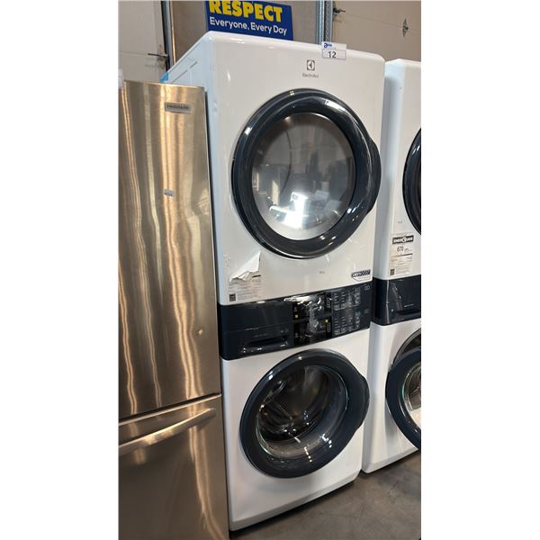 ELECTROLUX ELTE730CAW0 27-INCH ELECTRIC LAUNDRY TOWER, 5.1 CU.FT. WASHER, 8.0 CU.FT. DRYER, WHITE