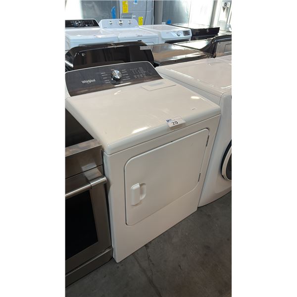 WHIRLPOOL YWED5050LW0 29-INCH VENTED ELECTRIC DRYER, 7.0 CU. FT., MOISTURE SENSING, STEAM, WHITE