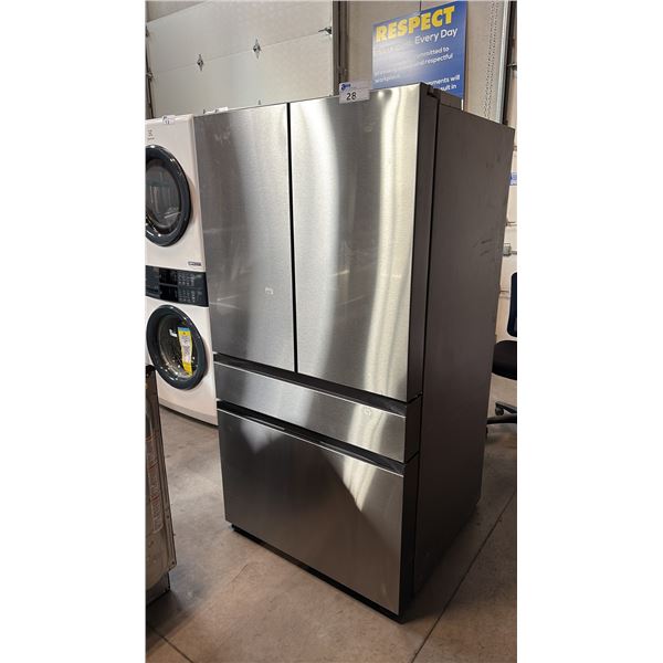 SAMSUNG RF29BB8600QLAA 4-DOOR FLEX REFRIGERATOR, BEVERAGE CENTER, DUAL ICE MAKER, STAINLESS STEEL