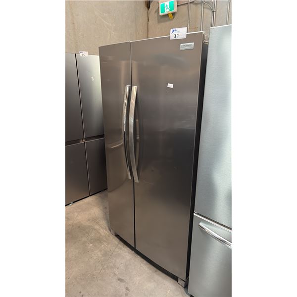 FRIGIDAIRE GRSN2620AF2 36-INCH SIDE-BY-SIDE REFRIGERATOR, 25.6 CU. FT., EVENTEMP, INTERNAL WATER