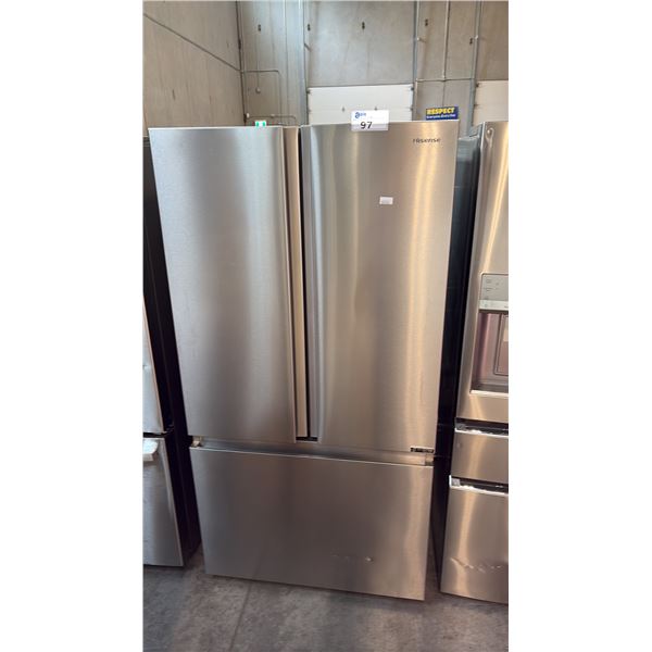 HISENSE RF225A3CSE STAINLESS STEEL 22.5 CU FT TRIPLE-ZONE COUNTER-DEPTH REFRIGERATOR