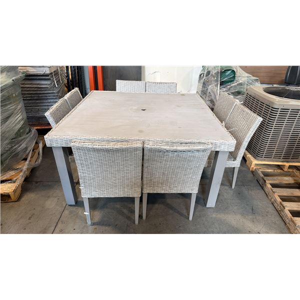 LIFESTYLEGARDEN 9-PIECE PATIO DINING SET W62" X D62" X H29"