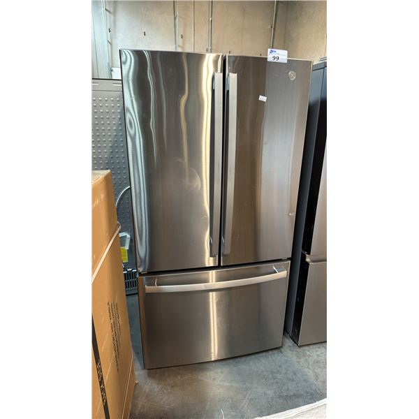 GE GNE27JYMXFFS 27.0 CU FT STAINLESS STEEL FRENCH DOOR BOTTOM FREEZER FRIDGE 35.75"W X 35.875"D X 69
