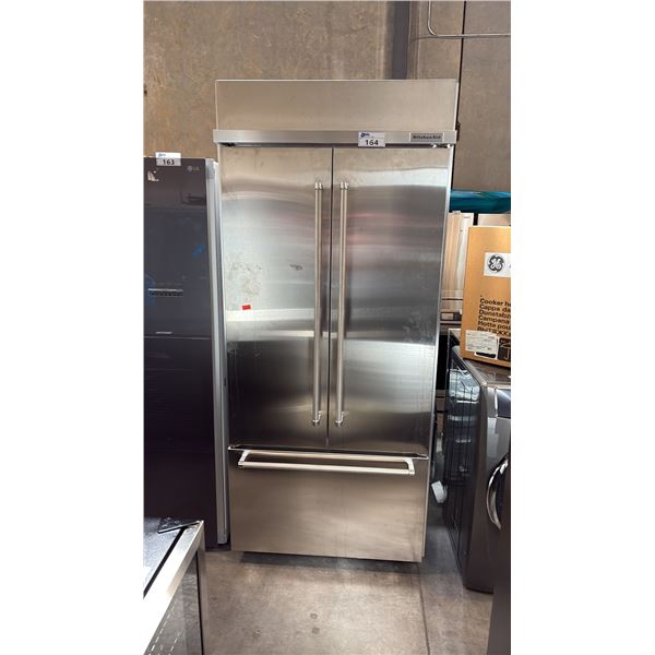 KITCHENAID KBFN506ESS01 36 INCH 20.8 CU FT BUILT IN FRENCH DOOR REFRIGERATOR STAINLESS STEEL