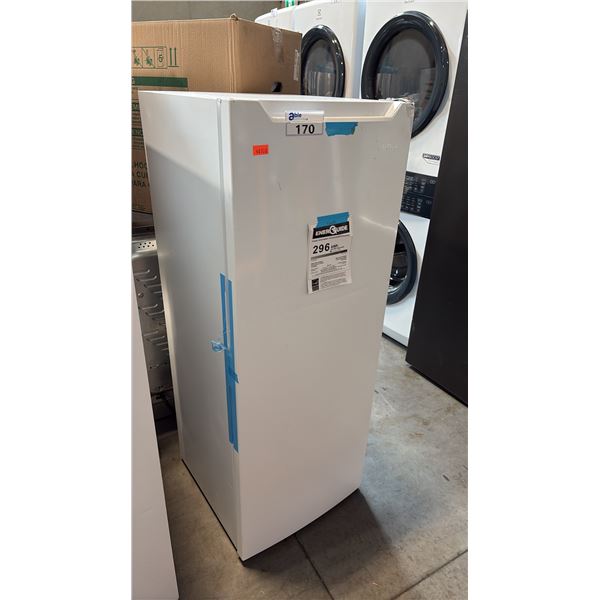 INSIGNIA 7.0 CU FT GARAGE READY UPRIGHT CONVERTIBLE FREEZER REFRIGERATOR WHITE W21" X D22" X H56"
