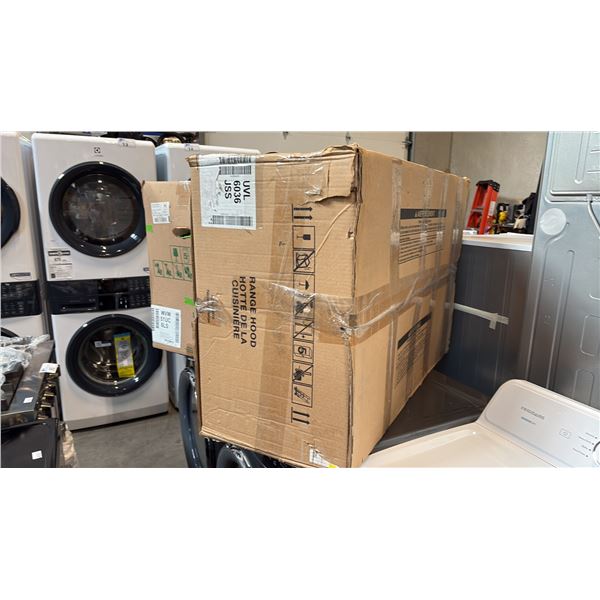WHIRLPOOL UVL6036JSS2 36 INCH CUSTOM BUILT IN VENT CANOPY RANGE HOOD LINER STAINLESS STEEL
