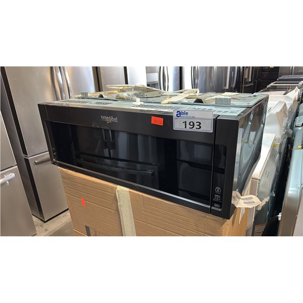 WHIRLPOOL YWML75021HV 30 INCH 1.1 CU FT LOW PROFILE MICROWAVE HOOD COMBINATION BLACK STAINLESS STEEL