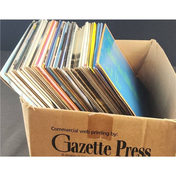 Box Lot of Country and Western Vinyl Records Incl Ray Price and Various Artists