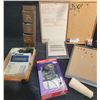 Image 1 : Office Supply Lot with Canon and Sharp Calculators, Board Set, Accessories
