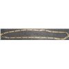 Image 2 : 18K/26 gr Yellow Gold Figaro Chain Necklace with Pouch