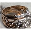 Image 3 : Roland & Son 14K/8g Gold Diamond Cluster Ring with Box