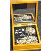 Image 1 : Jewellery Box with Assorted Costume Jewellery and Rings