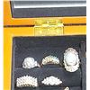 Image 2 : Jewellery Box with Assorted Costume Jewellery and Rings