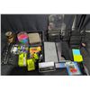 Image 1 : Office Supply Lot with Boxed Pen, Organizer Racks, and Assorted Stationery