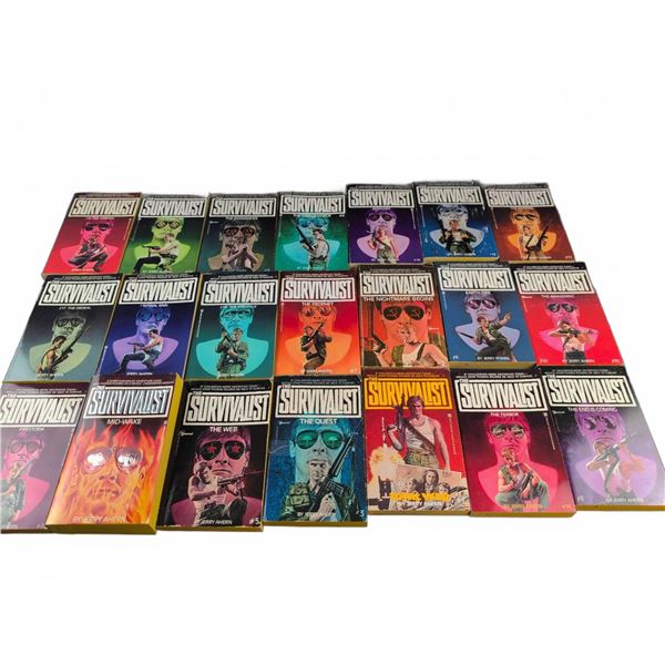 21 The Survivalist Paperback Books by Jerry Ahern