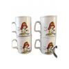 Image 2 : 7 Fireman Mugs by Kiln Craft and Contenova with Glass Sugar Bowl