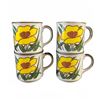 Image 2 : Japanese Ceramic Mugs, Coloured Glass Tumblers, and Glass Dessert Dish