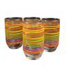 Image 4 : Japanese Ceramic Mugs, Coloured Glass Tumblers, and Glass Dessert Dish