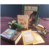 Image 1 : Lot Including John Deere 5020 Toy Tractor, Sporting Books, Ceramics