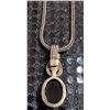 Image 3 : 19" Sterling Silver Bali Chain Necklace with Faceted Pendant